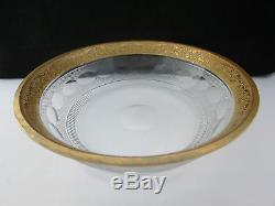 Rare Antique Art Deco Moser Crystal Splendid Cut Bowl Signed 7.5 Inch Diameter