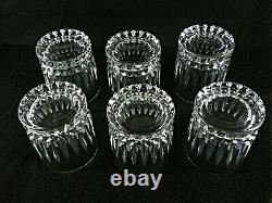 Rare Antique BACCARAT Finest Flawless Crystal 6 x Whiskey Tumbler with Deep Cut
