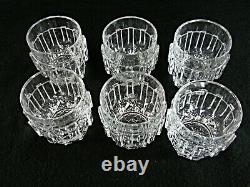 Rare Antique BACCARAT Flawless Crystal 6 x Whiskey Tumbler with Cut Panels