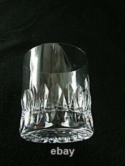 Rare Antique BACCARAT Flawless Crystal 6 x Whiskey Tumbler with Deep Panel Cut