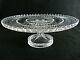 Rare Antique BACCARAT Flawless Crystal Cake Stand with Deeply Cut Pattern