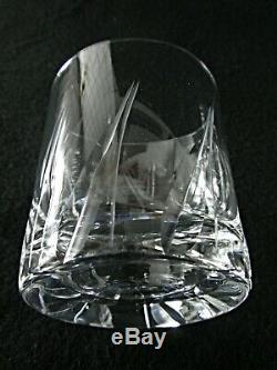 Rare Antique BACCARAT Flawless Crystal Set 6 x Whiskey Tumbler with Deep Cut