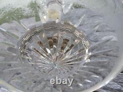 Rare Antique Cut Crystal Column Banquet Glass Oil Lamp Electrified Large 36