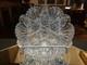 Rare Bowl 8, American Brilliant period Cut Glass Crystal Prism Fans & Hobstars