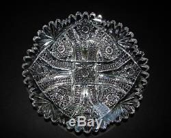 Rare COLUMBIA by BLACKMER ABP American Brilliant Cut Glass Crystal PLATE 7