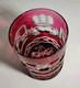 Rare Connemara Claddagh Celtic Crystal Whiskey Glass Red Clear Hand Cut