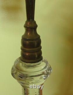 Rare & Elaborate 19 Mid-19th C. Cut Crystal CRICK Light c. 1860 antique