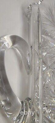 Rare Hawkes Large American Brilliant Period (ABP) Cut Glass Crystal Pitcher