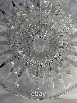 Rare Large Waterford 14 X 6 Lead Crystal Vase Pedestal Cut Glass Trumpet Heavy