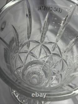 Rare Large Waterford 14 X 6 Lead Crystal Vase Pedestal Cut Glass Trumpet Heavy