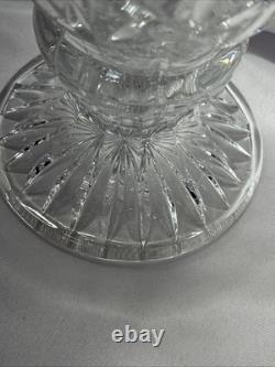 Rare Large Waterford 14 X 6 Lead Crystal Vase Pedestal Cut Glass Trumpet Heavy