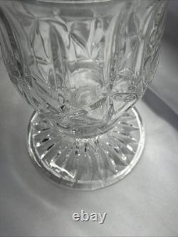 Rare Large Waterford 14 X 6 Lead Crystal Vase Pedestal Cut Glass Trumpet Heavy