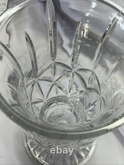 Rare Large Waterford 14 X 6 Lead Crystal Vase Pedestal Cut Glass Trumpet Heavy