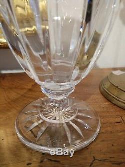 Rare Pair Baccarat Cut Crystal Vases