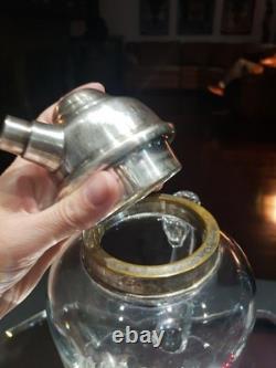 Rare Pitcher decanter American Brilliant Cut Glass Crystal Hawkes 19th Hole Golf