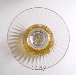 Rare VINEYARD GRAPE by BAYEL CUT CRYSTAL WINE HOCK GLASS GERMANY 7 5/8 Set of 6