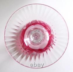 Rare VINEYARD GRAPE by BAYEL CUT CRYSTAL WINE HOCK GLASS GERMANY 7 5/8 Set of 6