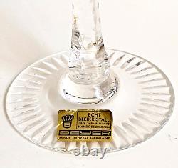 Rare VINEYARD GRAPE by BAYEL CUT CRYSTAL WINE HOCK GLASS GERMANY 7 5/8 Set of 6