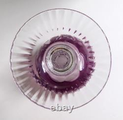 Rare VINEYARD GRAPE by BAYEL CUT CRYSTAL WINE HOCK GLASS GERMANY 7 5/8 Set of 6