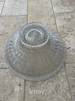 Rare Vintage Bohemian Czech Brilliant Cut Glass 24% Lead Crystal Bowl 18