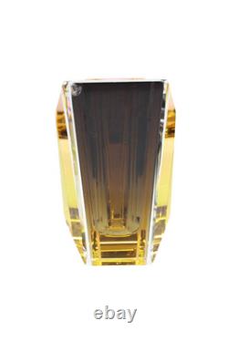 Reflections Grand Manhattan Hand Cut Crystal Vase Multicolor