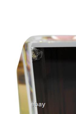 Reflections Grand Manhattan Hand Cut Crystal Vase Multicolor
