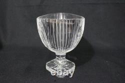 Rexxford J. WETTINGER Hand Cut Crystal Pedestal CENTERPIECE Oval Bowl Nr. 057/100