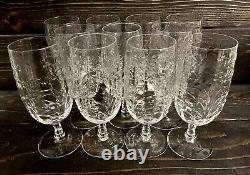 Rock Sharpe Baden Cut Crystal Iced Tea Glasses 7 Tall Holds 12oz Set Of 11