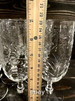 Rock Sharpe Baden Cut Crystal Iced Tea Glasses 7 Tall Holds 12oz Set Of 11