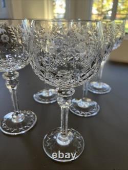 Rogaska Crystal Gallia Water Goblets Glasses 9 1/4 Set Of 6 perfect condition