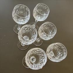 Rogaska Crystal Gallia Water Goblets Glasses 9 1/4 Set Of 6 perfect condition
