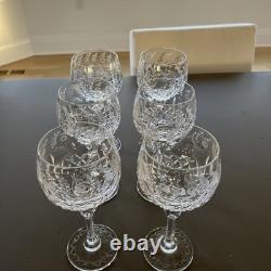 Rogaska Crystal Gallia Water Goblets Glasses 9 1/4 Set Of 6 perfect condition