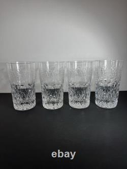 Rogaska Cut Crystal Gallia 4 Highball Glasses Barware