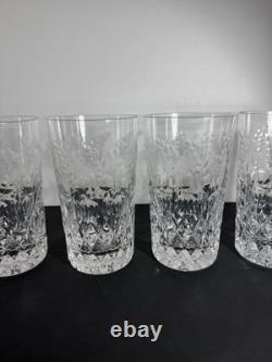 Rogaska Cut Crystal Gallia 4 Highball Glasses Barware