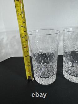 Rogaska Cut Crystal Gallia 4 Highball Glasses Barware