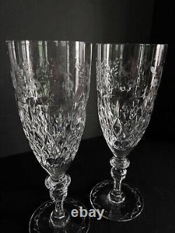 Rogaska GALLIA Iced Tea Glasses Set of Two 9 1/2 X 3 1/8 Multiple Available