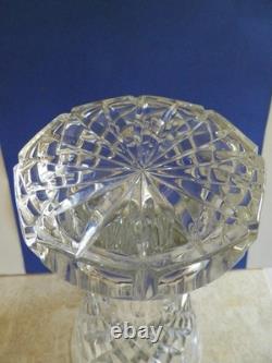 Rogaska Gallia Large 13 Clear Cut Crystal Glass Trumpet Flower Vase