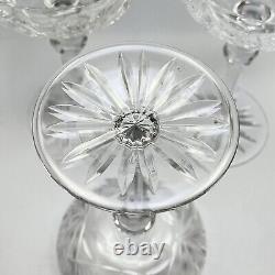 Rogaska Kimberley Champagne Sherbet Crystal Glass Fan Star Cuts 3pc