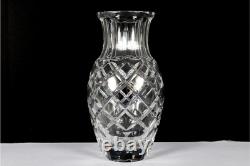 Rogaska Signed Crystal Vase 14 Large Elegant Cut Glass Slovenia Mint