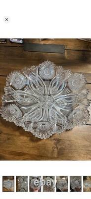 Rounded Rectangular American Brilliant Period Cut Glass