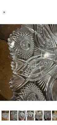 Rounded Rectangular American Brilliant Period Cut Glass