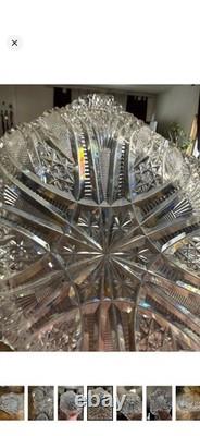 Rounded Rectangular American Brilliant Period Cut Glass