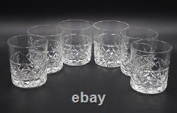 Royal Brierley Cut Crystal Bruce Set Of 6 Old Fashioned Whisky Glass Signed