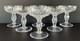 Royal Leerdamn Netherlands Crystal Champagne Coupes Glasses 4 3/4 Set Of 6