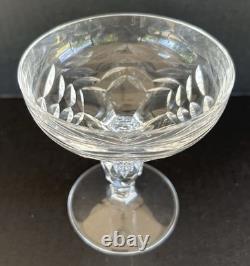Royal Leerdamn Netherlands Crystal Champagne Coupes Glasses 4 3/4 Set Of 6