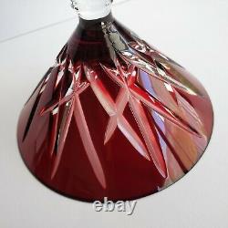 Ruby Red Martini Glass Na Zdorovye By FABERGE' Cut To Clear Crystal Replacement
