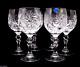 Russian Cut Crystal Red White Wine Glasses Goblets, Stemmed Vintage Design Glass