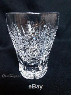 Russian Elite Cut Crystal Liqueur, Vodka Decanter & 6 Shot Glasses Set of 6+1
