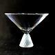 SALVIATI DIAMANTI MARTINI GLASS, Cut & Frosted Lead Crystal, 4, 9 oz, ITALY