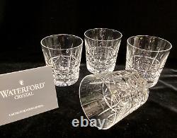 (SET4) Waterford Crystal Ireland KYLEMORE 3.5 Old Fashion Whiskey Tumbler Glass